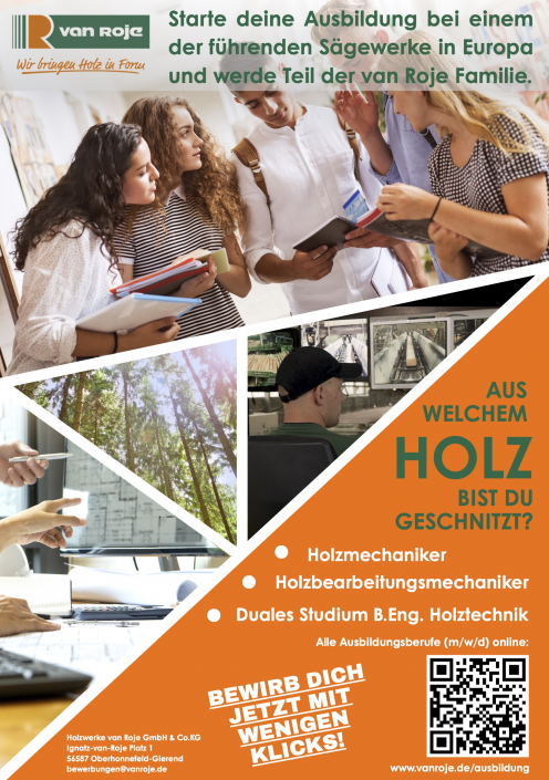 Holzwerke van Roje_Anzeige_Ausbildungen-2026-07-15